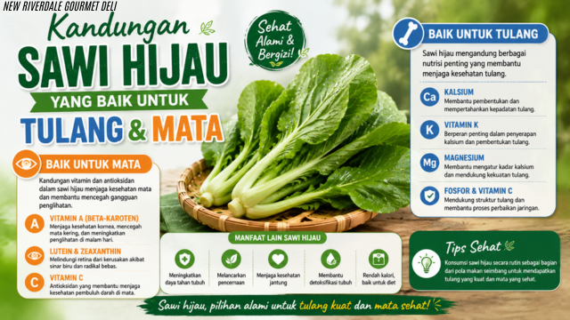 Kandungan Sawi Hijau yang Baik untuk Tulang dan Mata