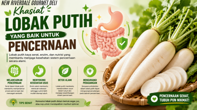 Khasiat Lobak Putih yang Baik untuk Pencernaan