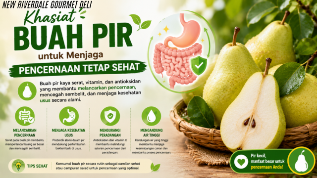 Khasiat Buah Pir untuk Menjaga Pencernaan Tetap Sehat