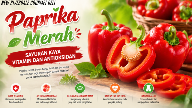 Paprika Merah: Sayuran Kaya Vitamin dan Antioksidan